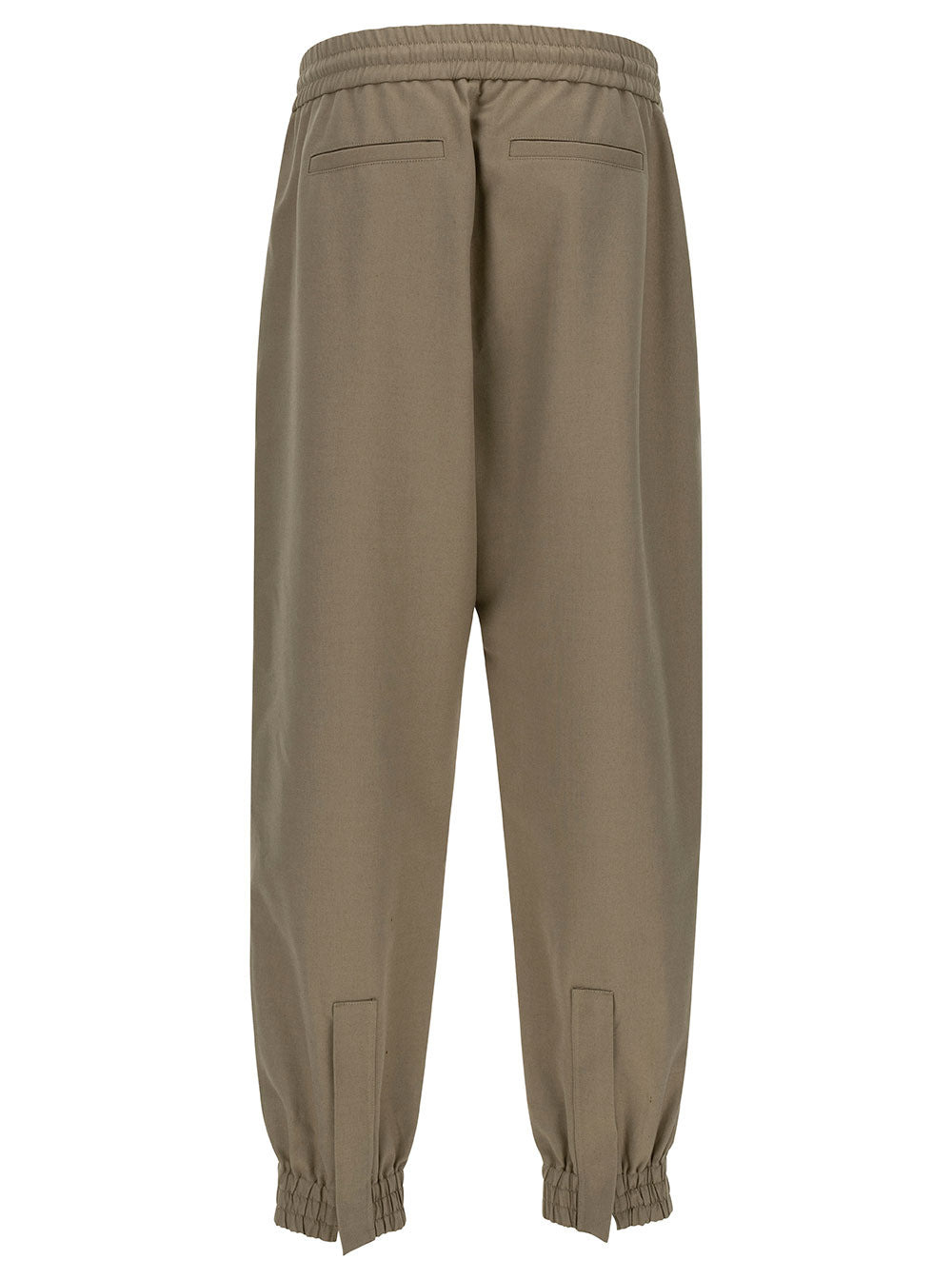 Alexander Mcqueen Men Beige Cargo Pants With Elastic Waistband In Cotton Man - 2