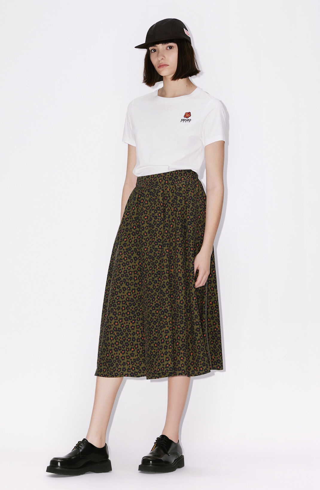 'Hana Leopard' midi skirt - 2