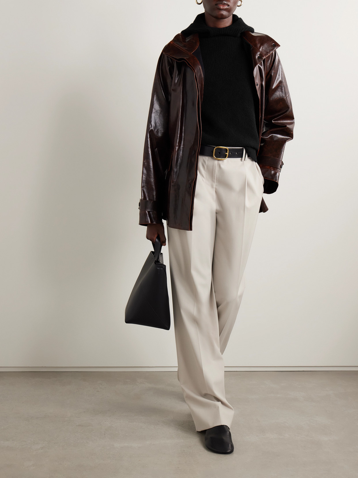 Greta Ribbed Cashmere Hoodie - 2
