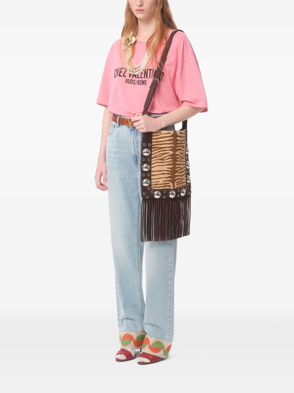 Chez Valentino-print T-shirt - 2
