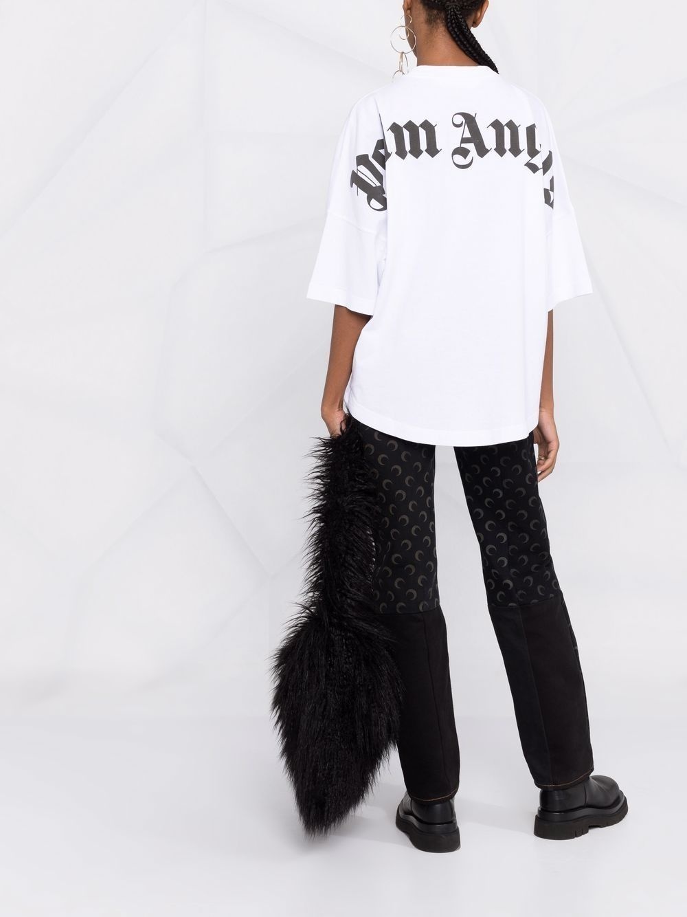 logo-print high-neck T-shirt - 2