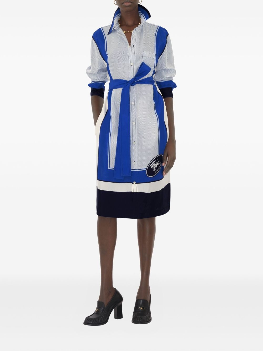 silk shirt dress - 2