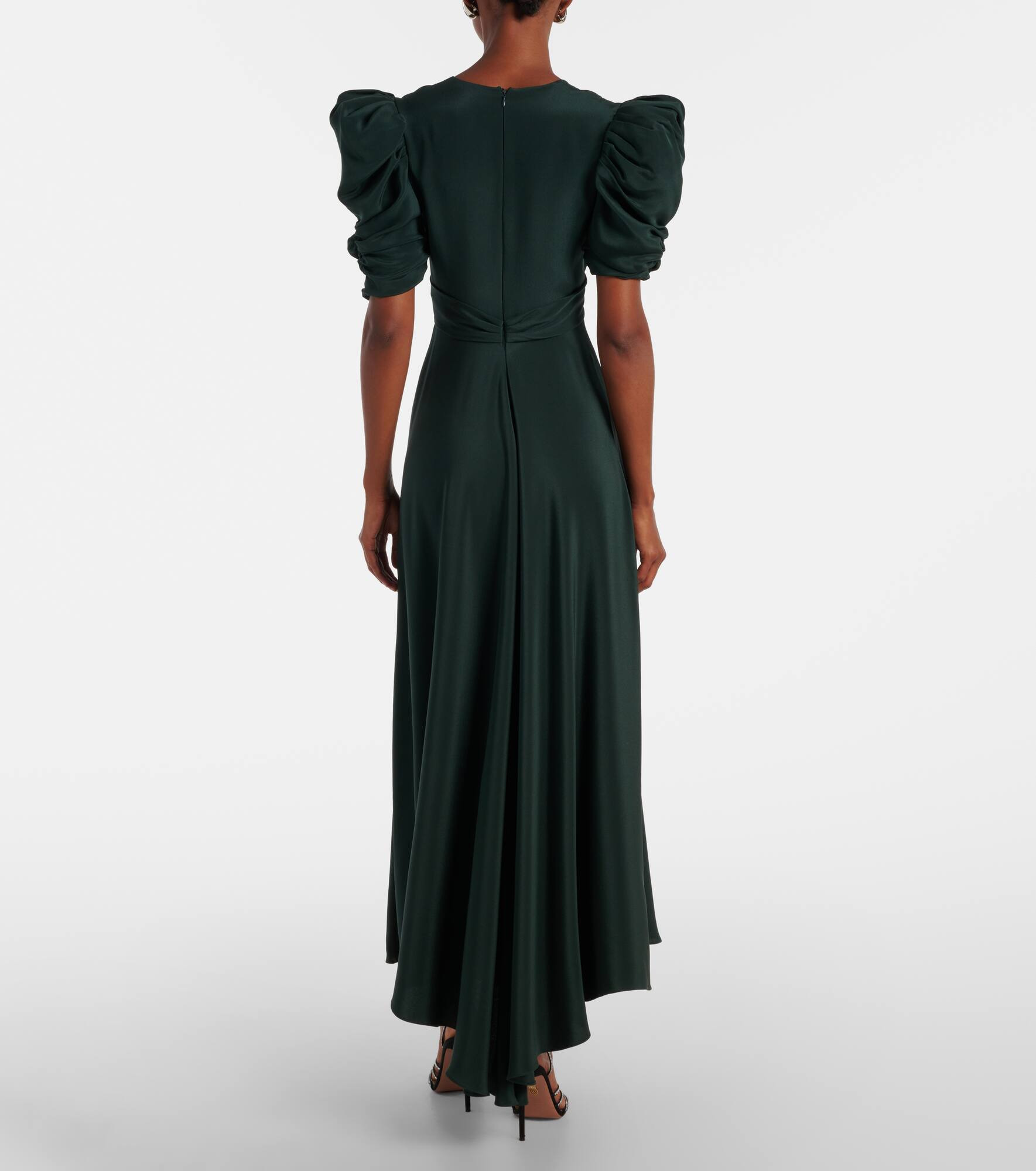Silk charmeuse cocktail dress - 3