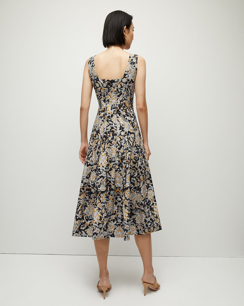 JOLIE PAISLEY-PRINT DRESS - 6