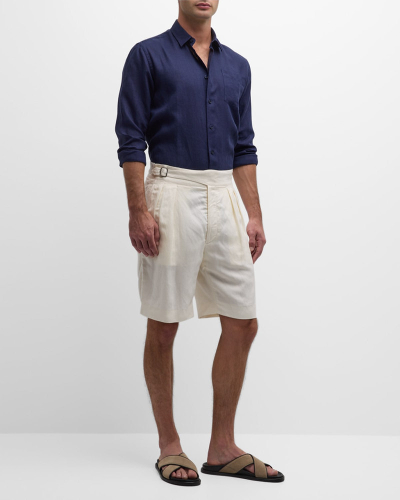 Vilebrequin Caroubis Linen Pocket Sport Shirt outlook