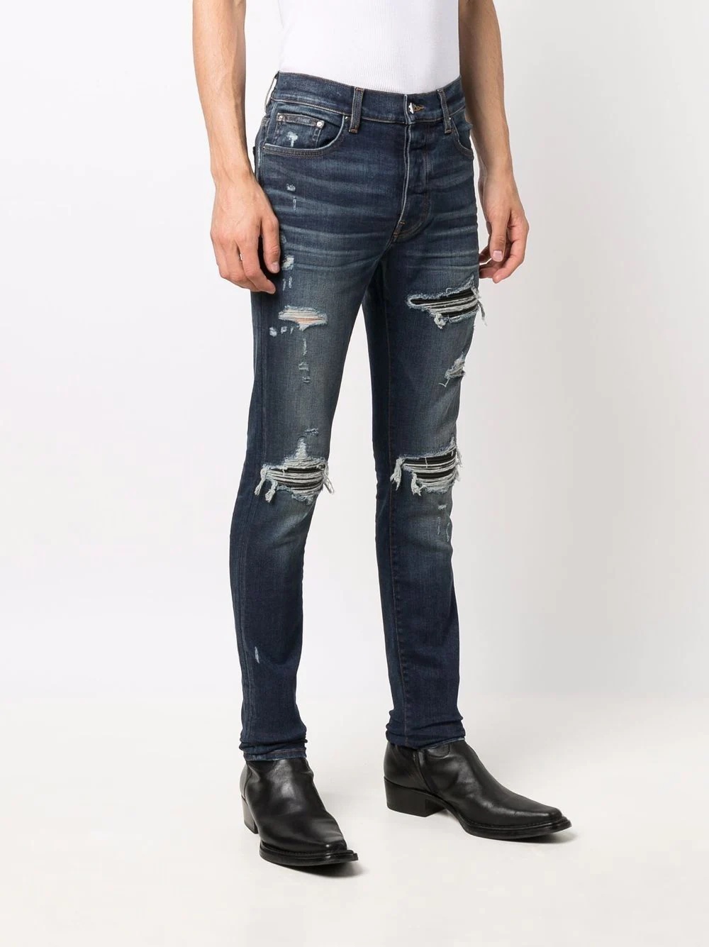 mid-rise skinny-cut jeans - 3