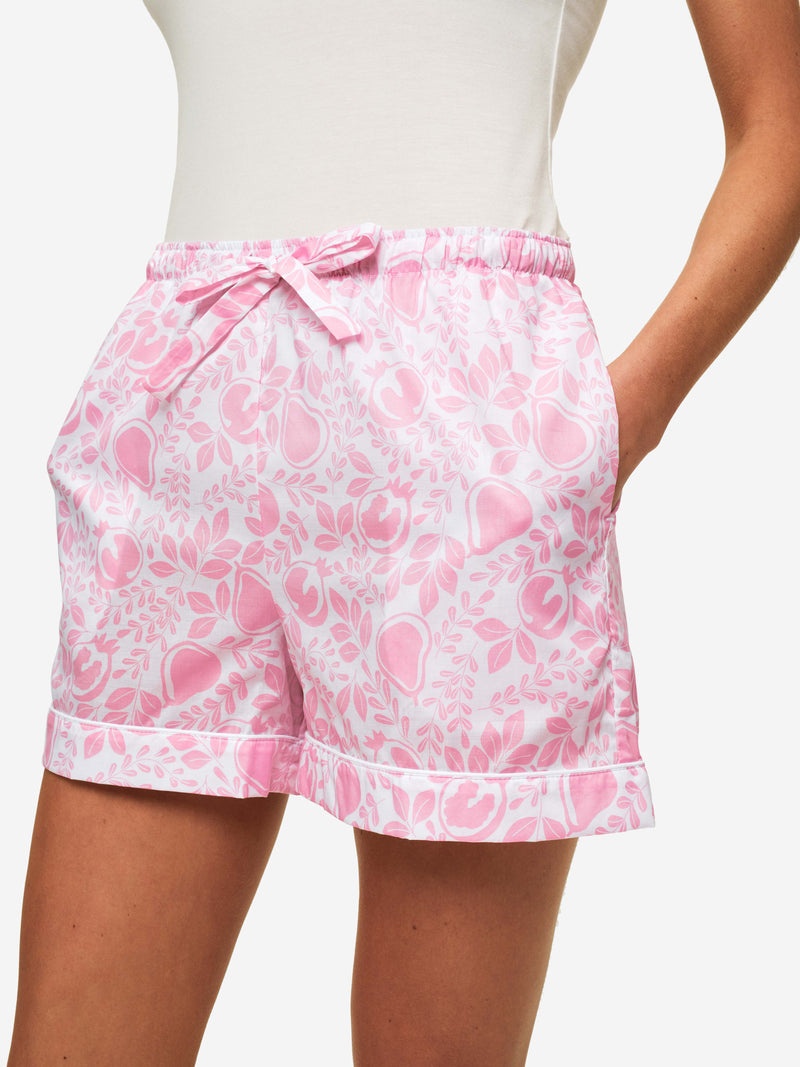 Women's Lounge Shorts Nelson 89 Cotton Batiste Pink - 2