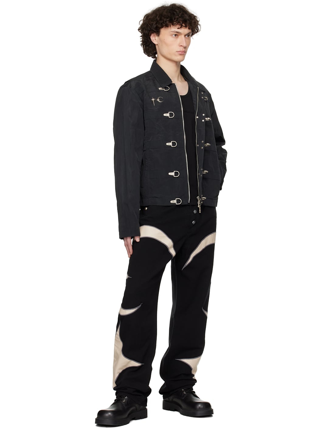 Black Scarred Bio Soldier Jacket - 4