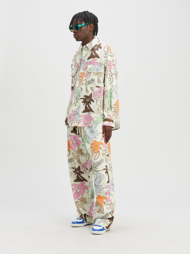 Palm Angels Palmity Allover Loose Pants outlook