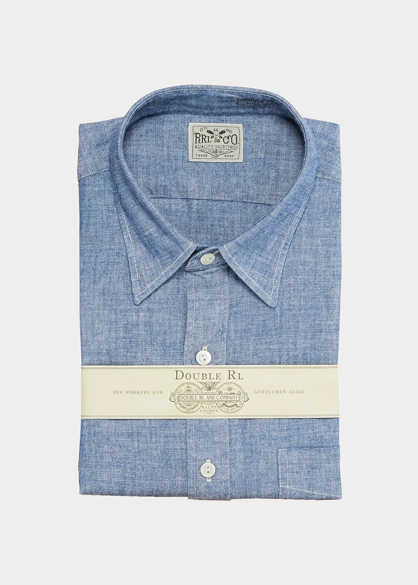 Slim Fit Chambray Shirt - 2