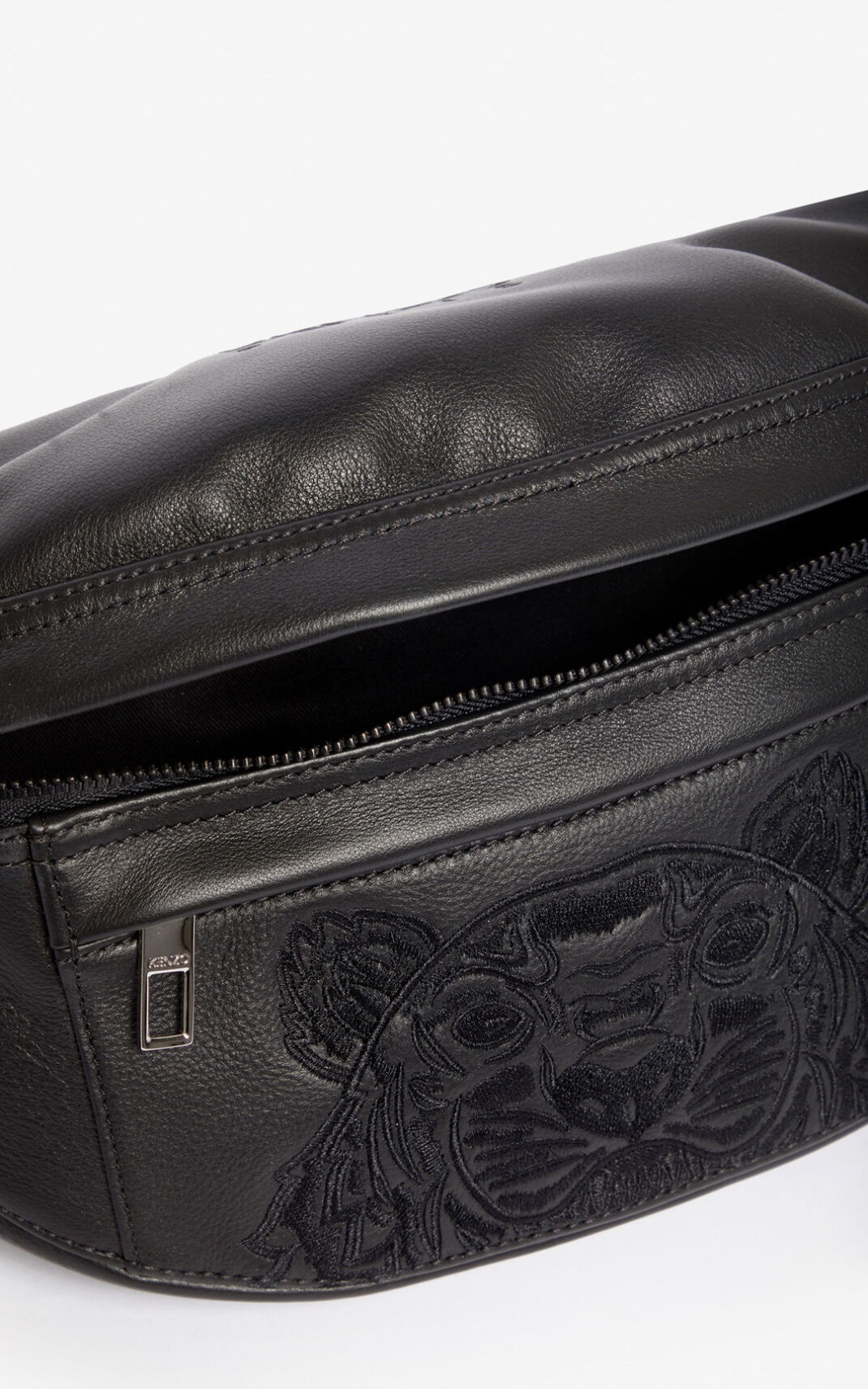 Leather 'Kampus' Tiger bumbag - 4