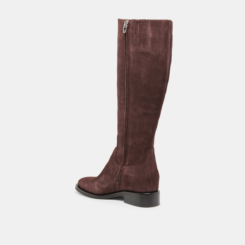 KILIAN H2O WIDE CALF BOOTS MAHOGANY SUEDE 9