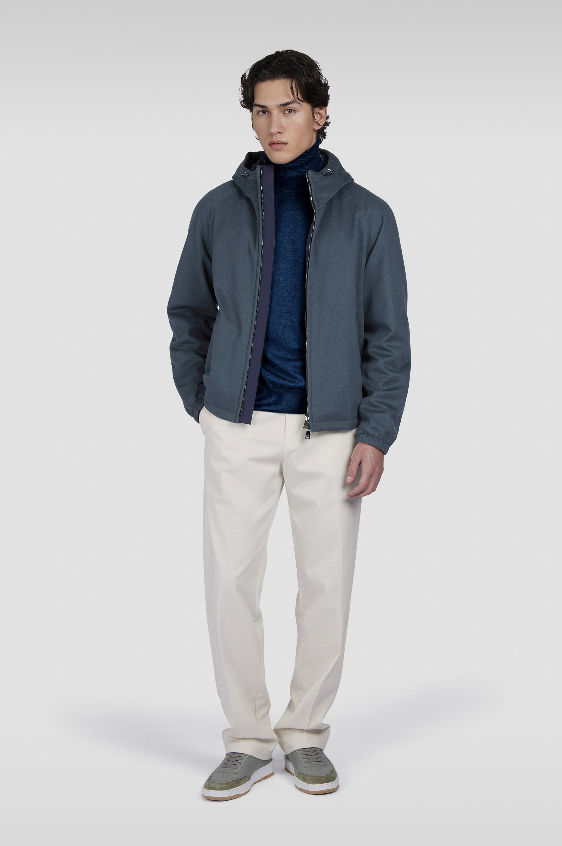WOOL AND SILK TURTLENECK SWEATER - 2