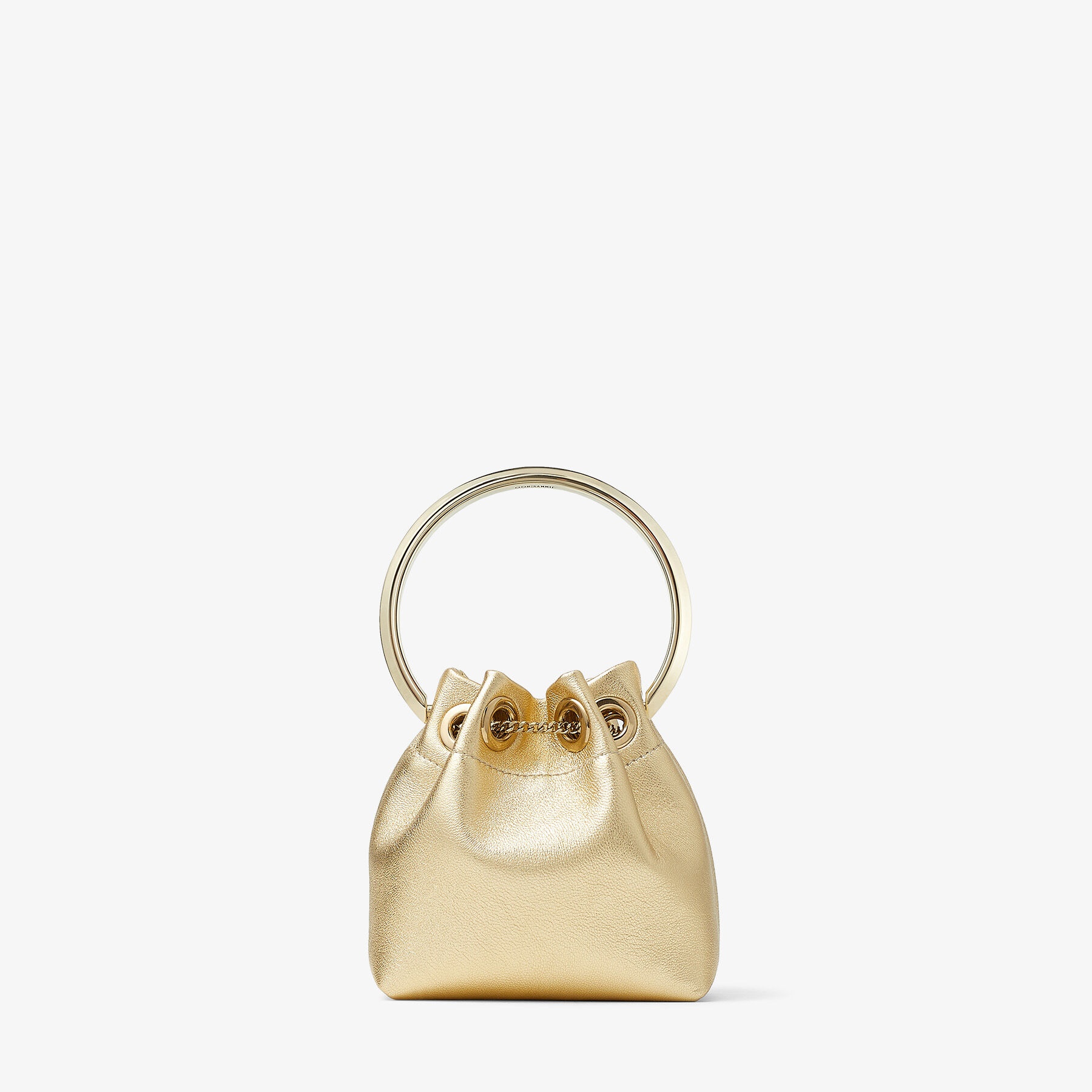 JIMMY CHOO Micro Bon Bon サテン クリスタル ミニバッグ JIMMY CHOO Bon Bon micro crystal-embellished satin bucket