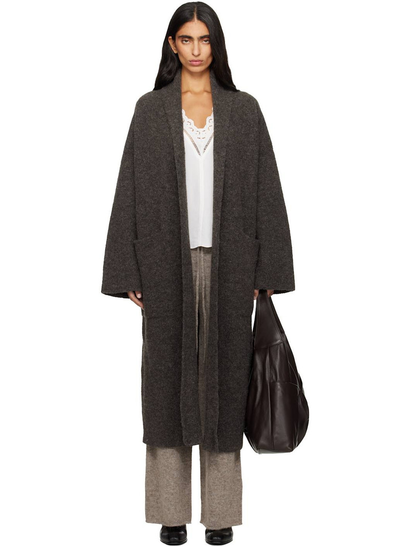 Gray Double Face Long Coat 1