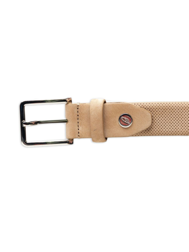 Brioni perforated buckle belt outlook