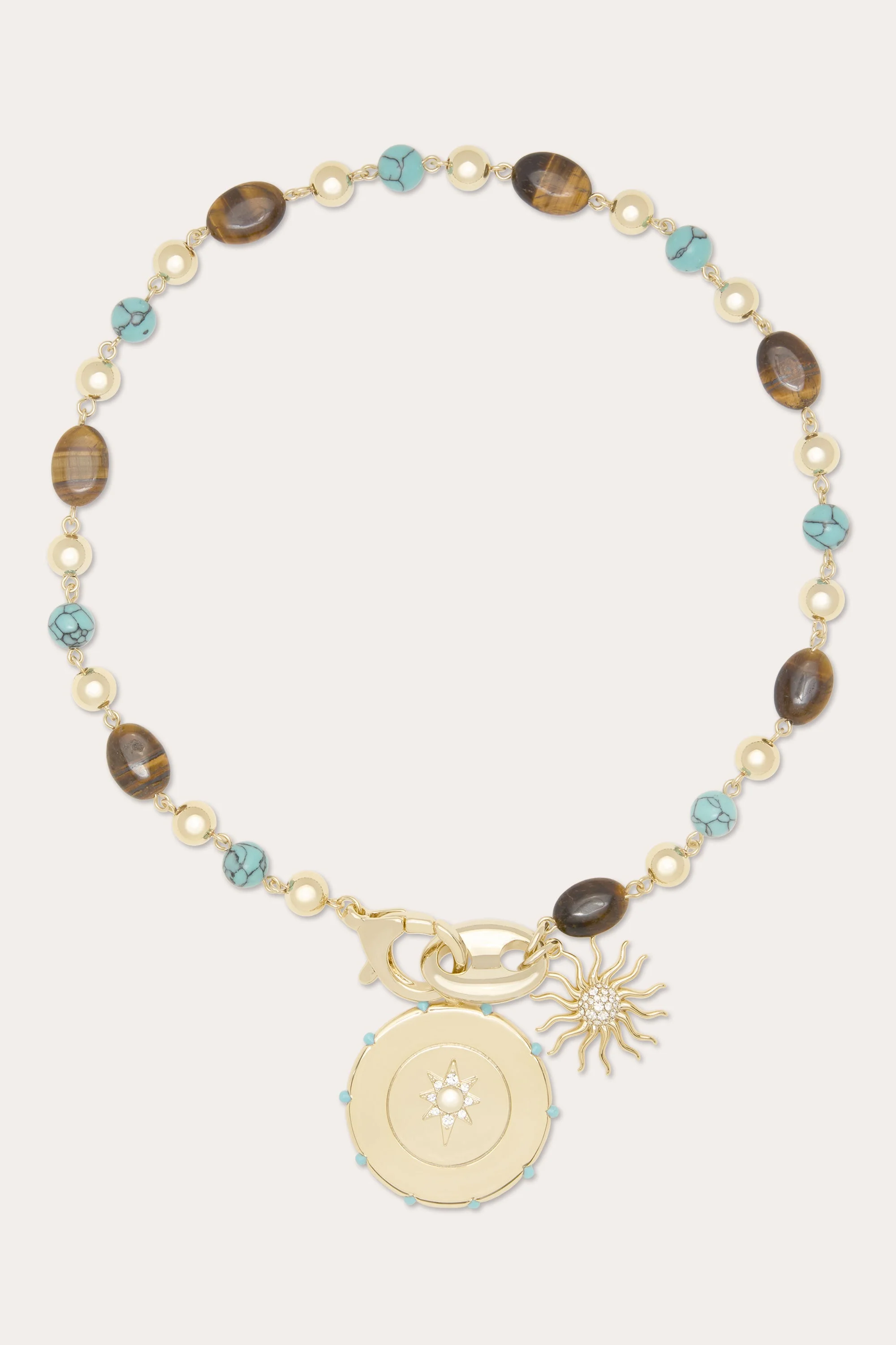Serra Gemstone Statement Necklace - 1