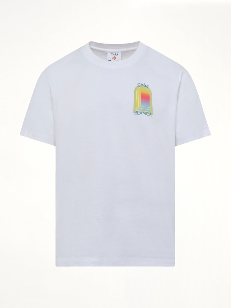 CASABLANCA Tennis Landscape 2 Classic T-Shirt in White outlook