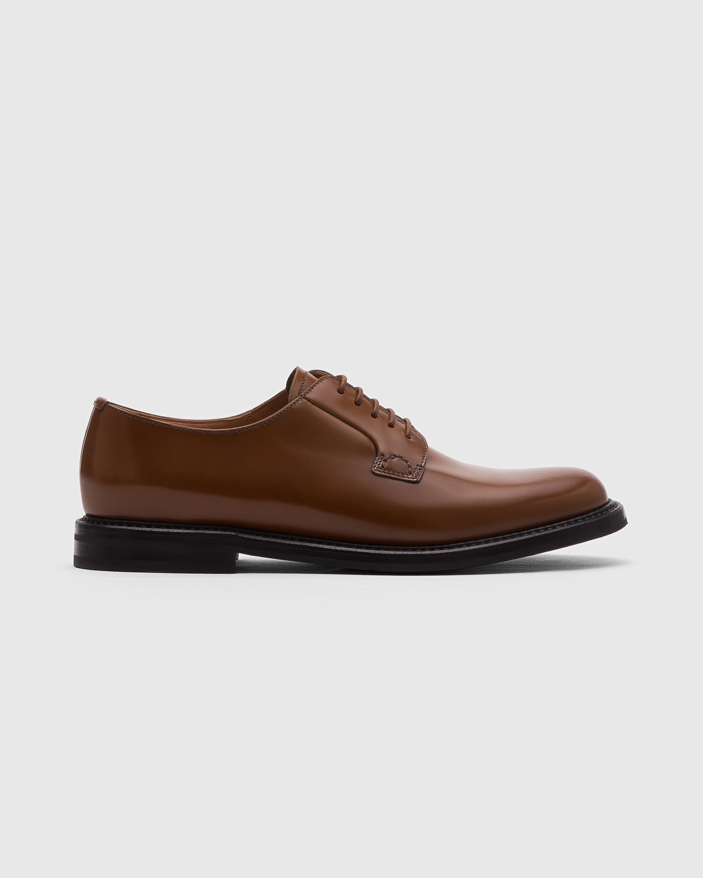 Brushed calfskin Derby lace-ups - 1