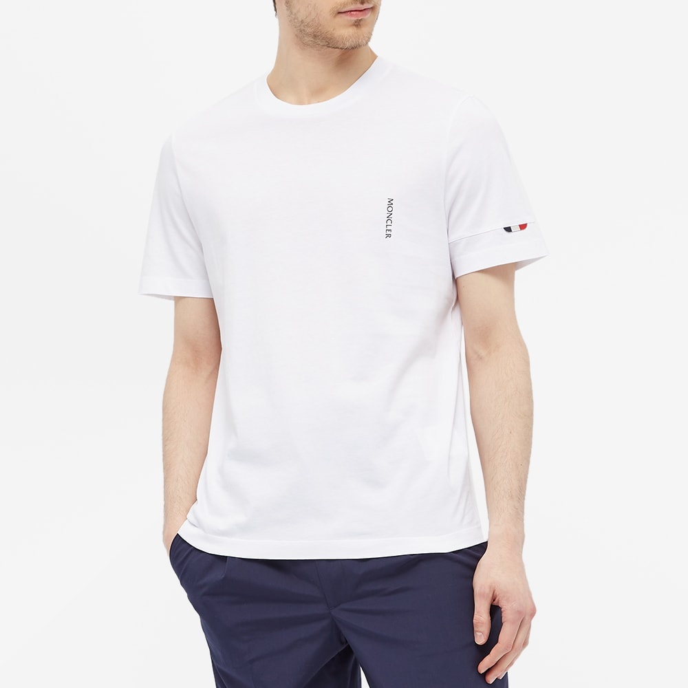 Moncler Tricolore Tab Sleeve Logo Tee - 4