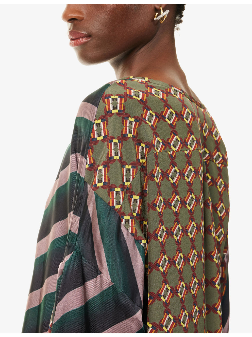 Printed Relaxed-Fit Silk-Blend Top - 5