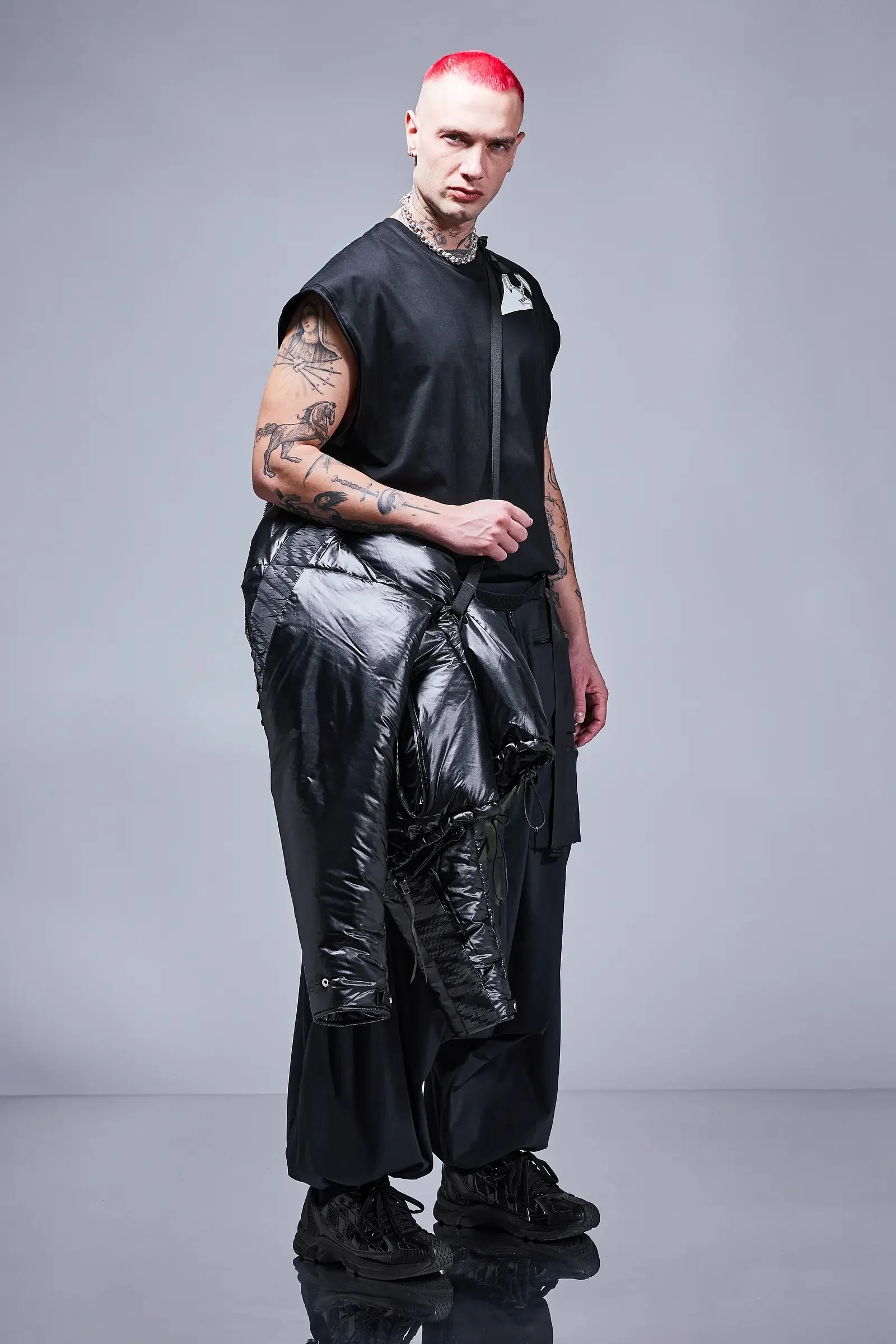 ACRONYM J14-PX HD Nylon PrimaLoft® Modular Liner Jacket Black