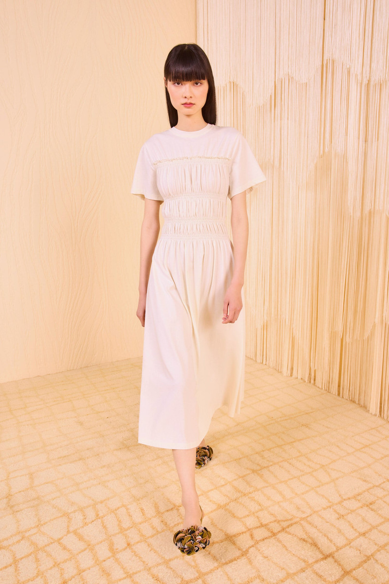 Georgie Short Sleeve Smocked Midi Dress 3