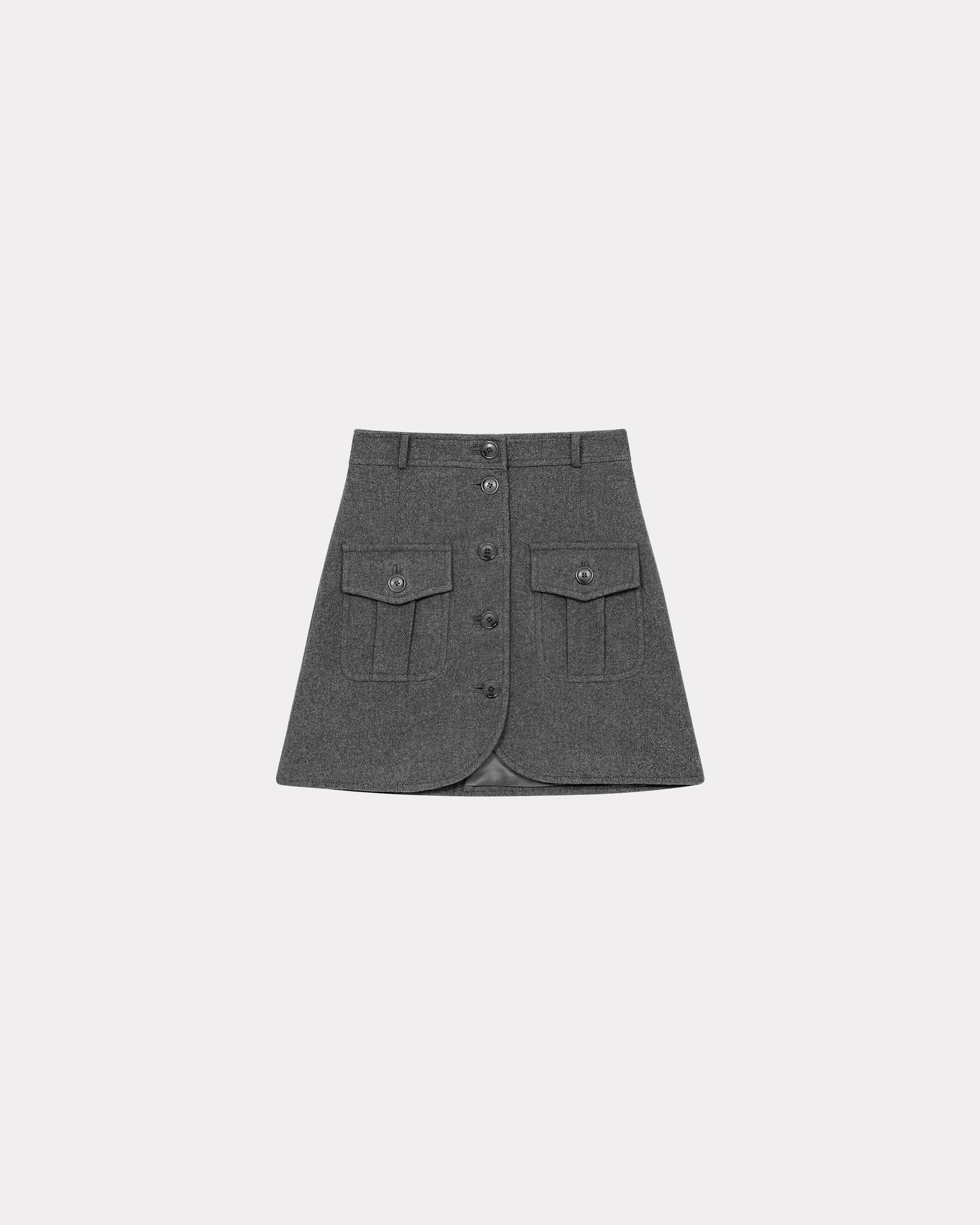 Woollen mini skirt - 1