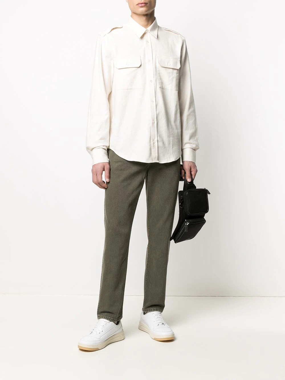 long-sleeved strappy shirt - 2