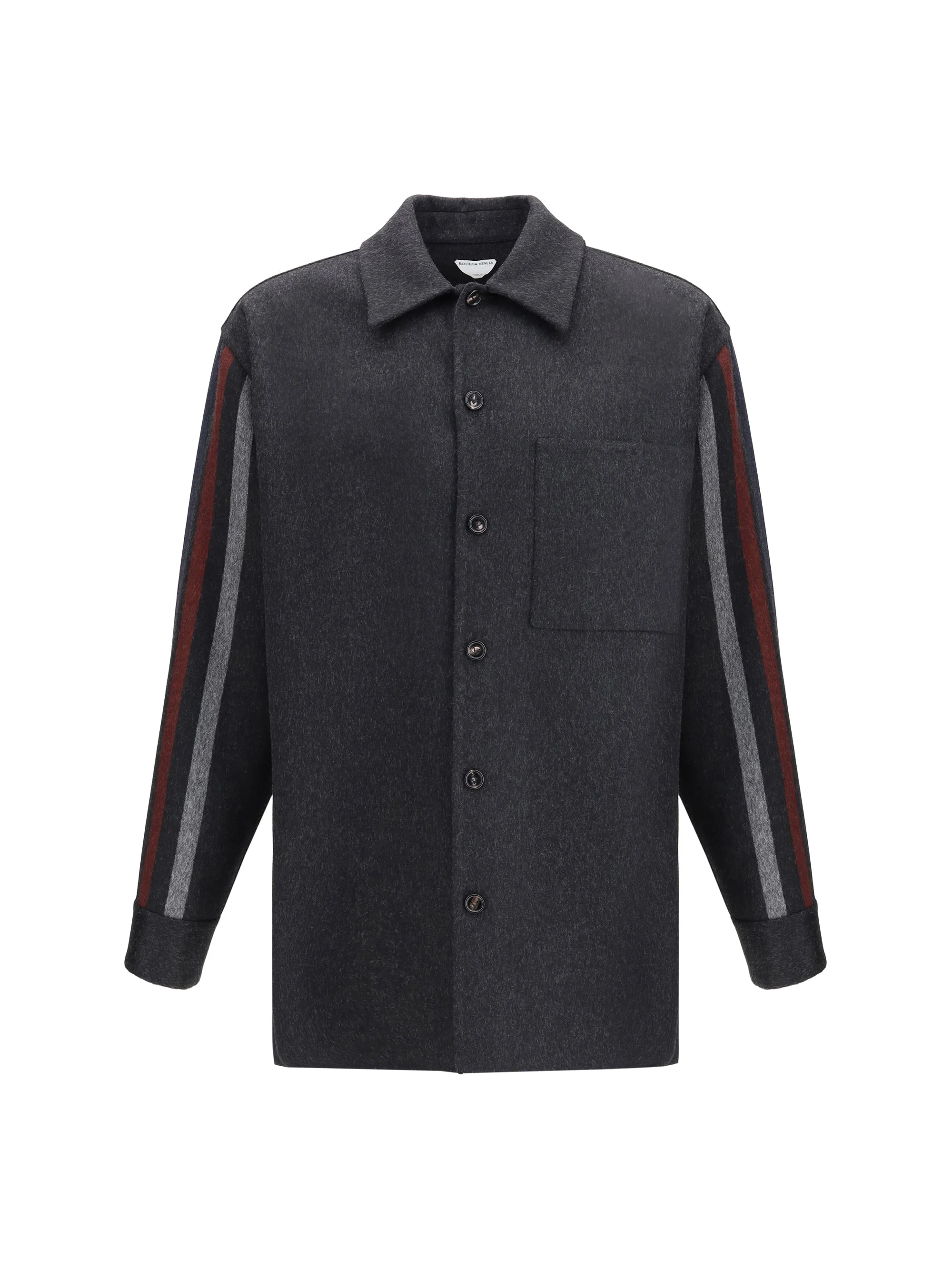 Bottega Veneta Men Wool And Cashmere Overshirt - 1