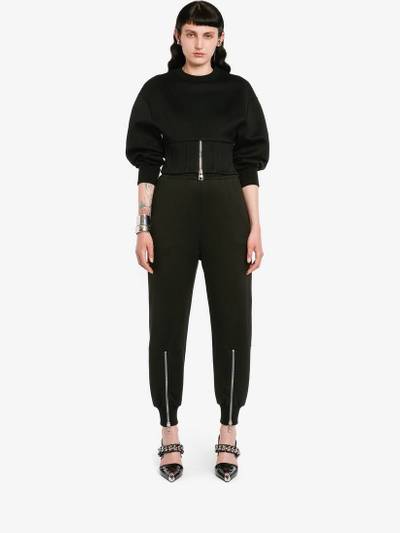 Alexander McQueen Women's Cocoon Sleeve Sweatshirt in Black outlook