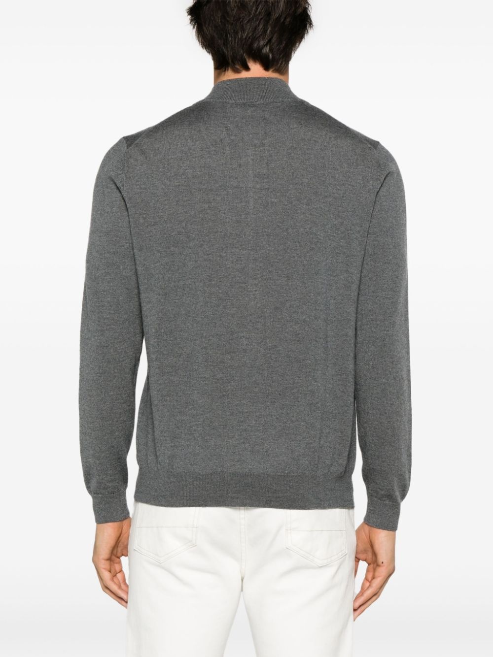 fine-knit zip-up cardigan - 4