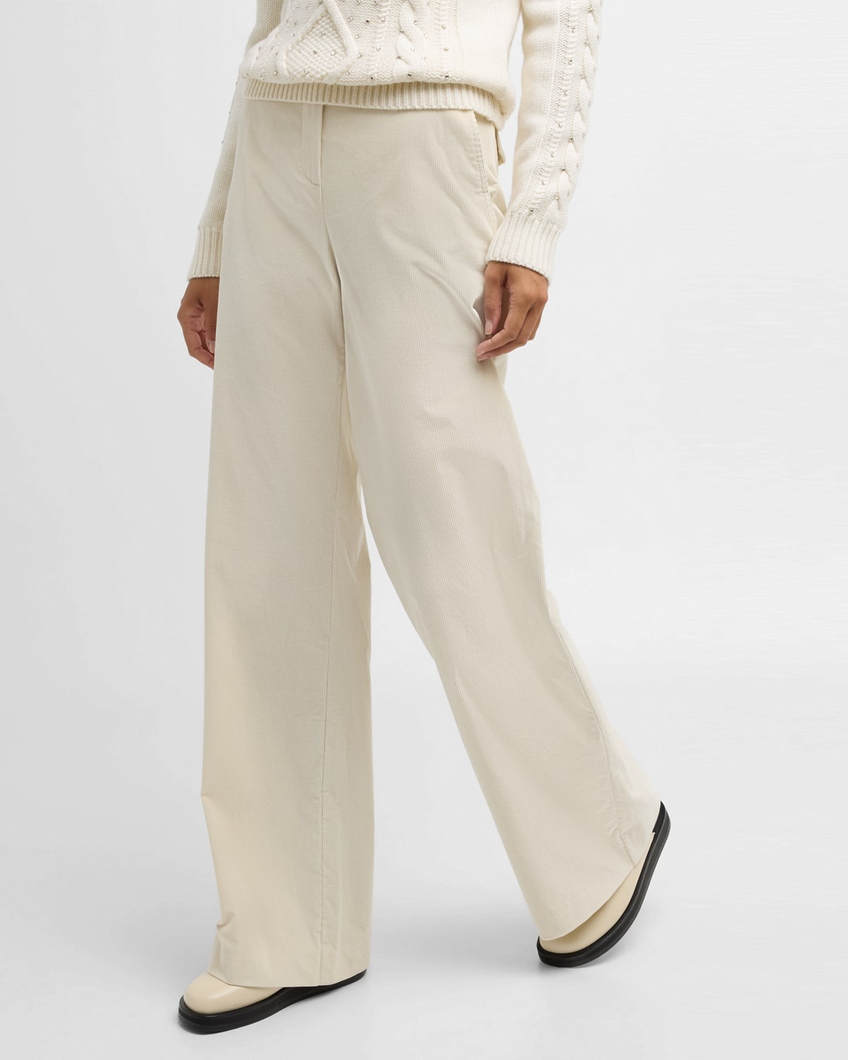 Tritone Wide-Leg Corduroy Trousers - 8