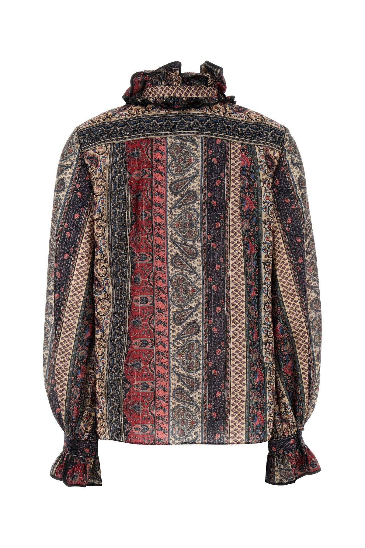 Printed cotton blend blouse - 2