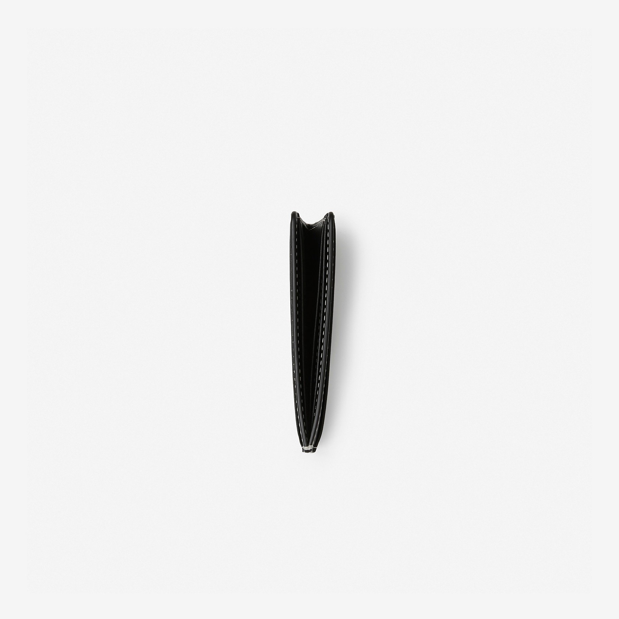 Check Print and Leather Card Case - 2