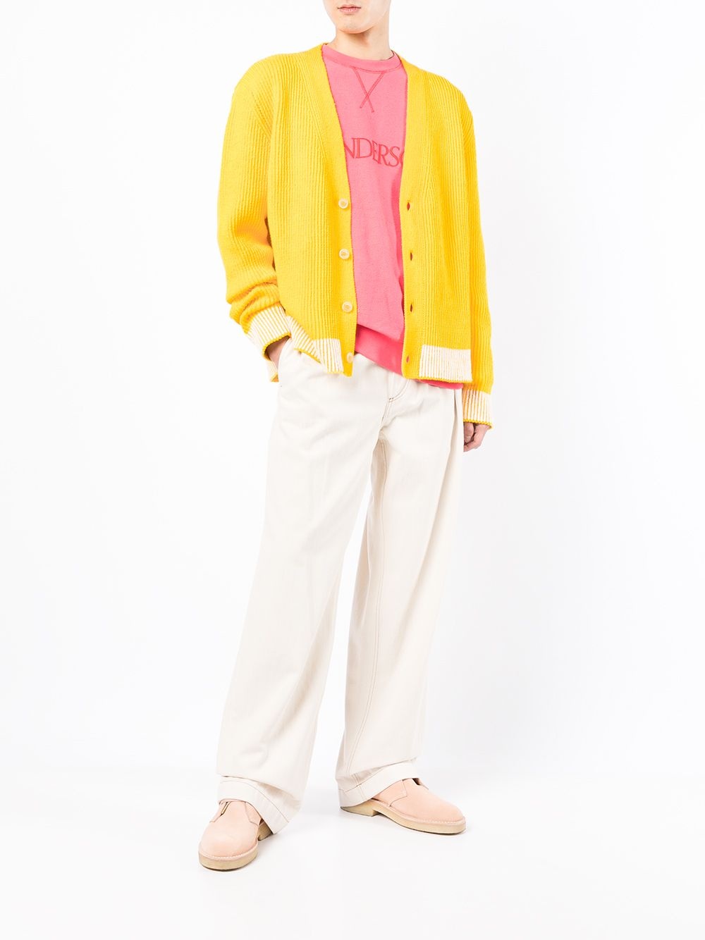 Le Cardigan Limone ribbed V-neck cardigan - 2