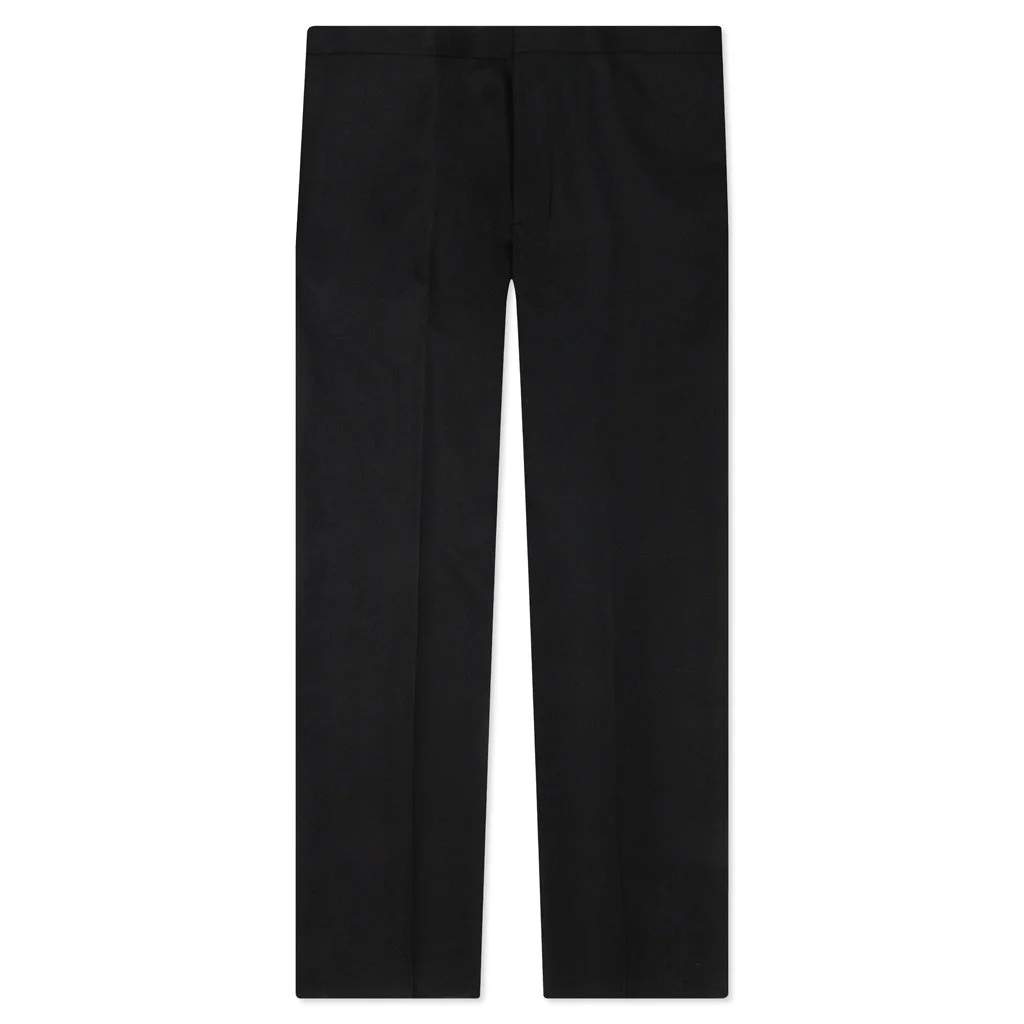 NO SIDE SEAM TROUSERS - BLACK - 1