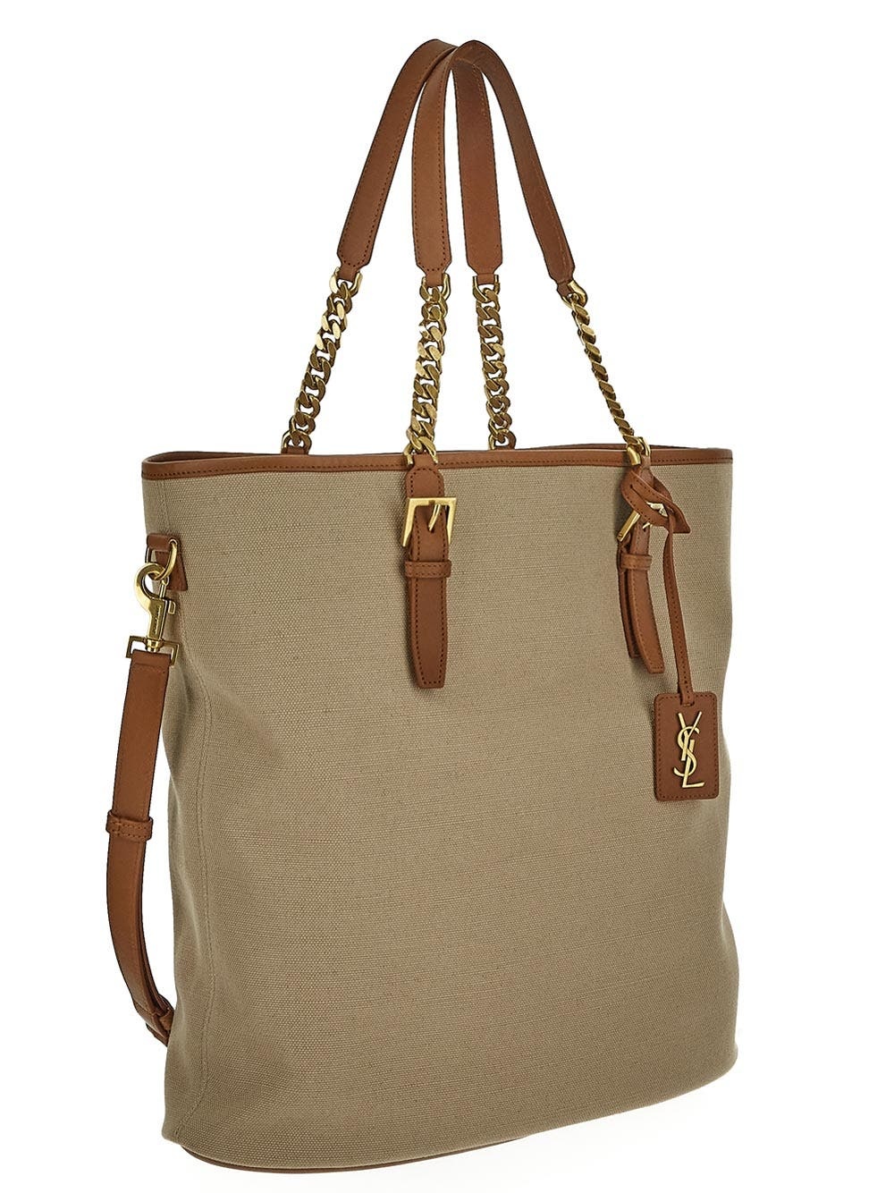 トートバッグ Saint Laurent Biscuit canvas Panier shopping bag Saint Laurent Medium Panier Tote Bag | Neutrals | FARFETCH