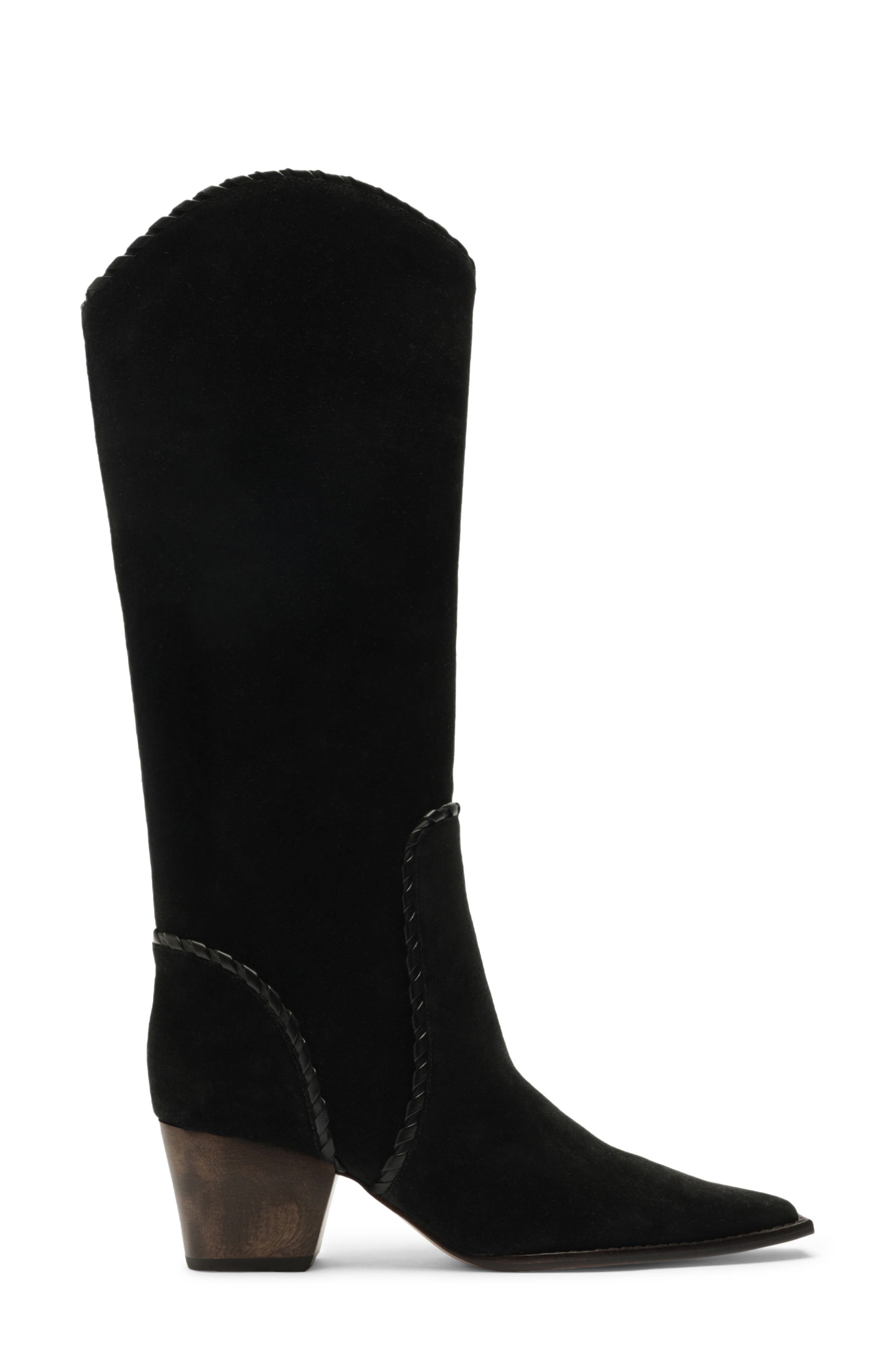 Alexandre Birman Victoria Knee High Saddle Boot in Black at Nordstrom - 3