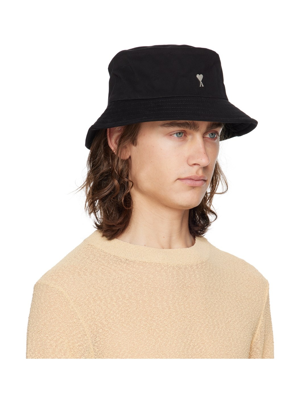 Black Ami de Cœur Bucket Hat - 2