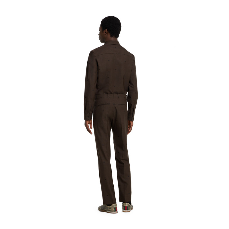 GG houndstooth wool jacquard pant 5