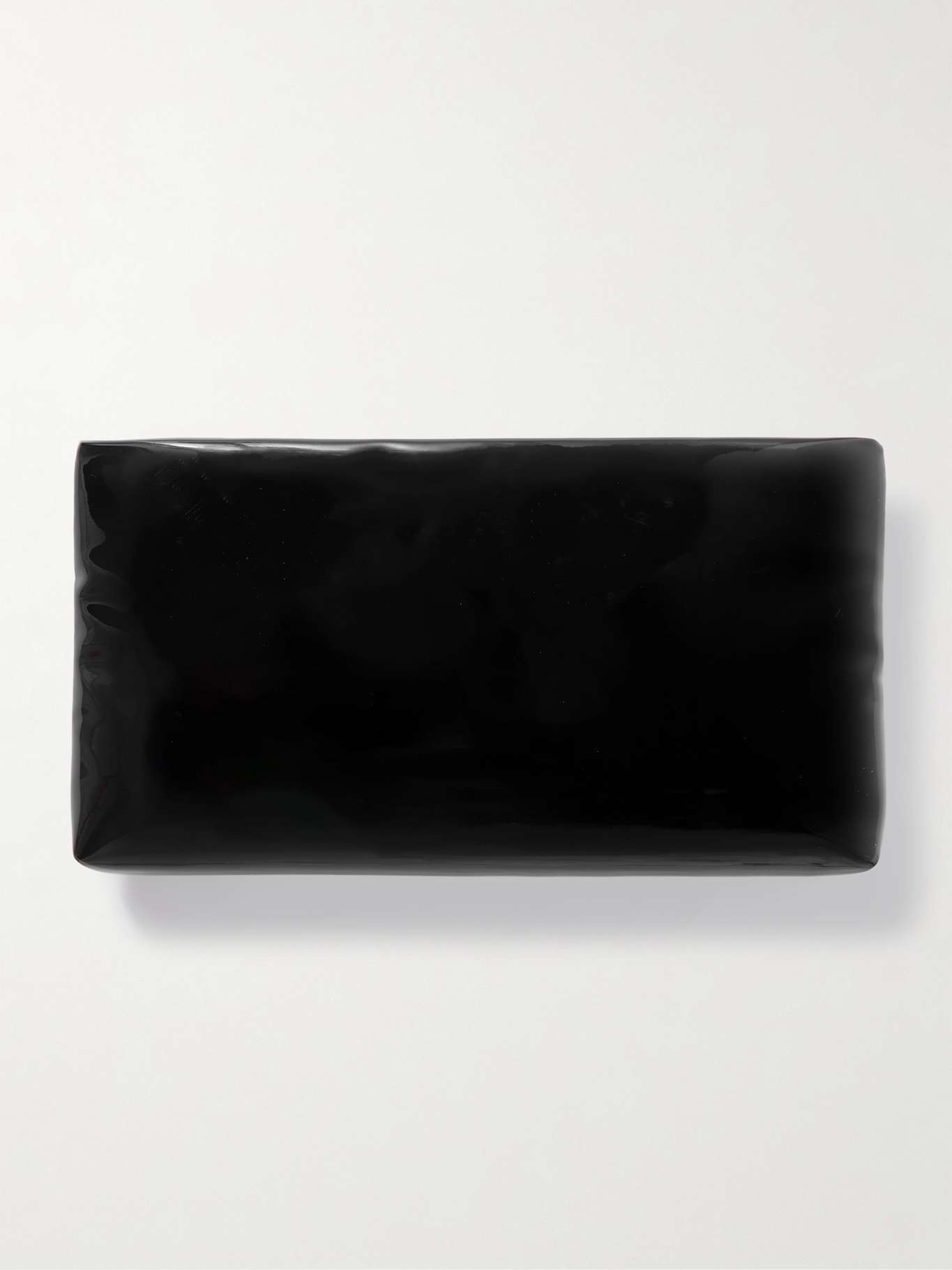 SAINT LAURENT Calypso Long vinyl pouch Black | REVERSIBLE