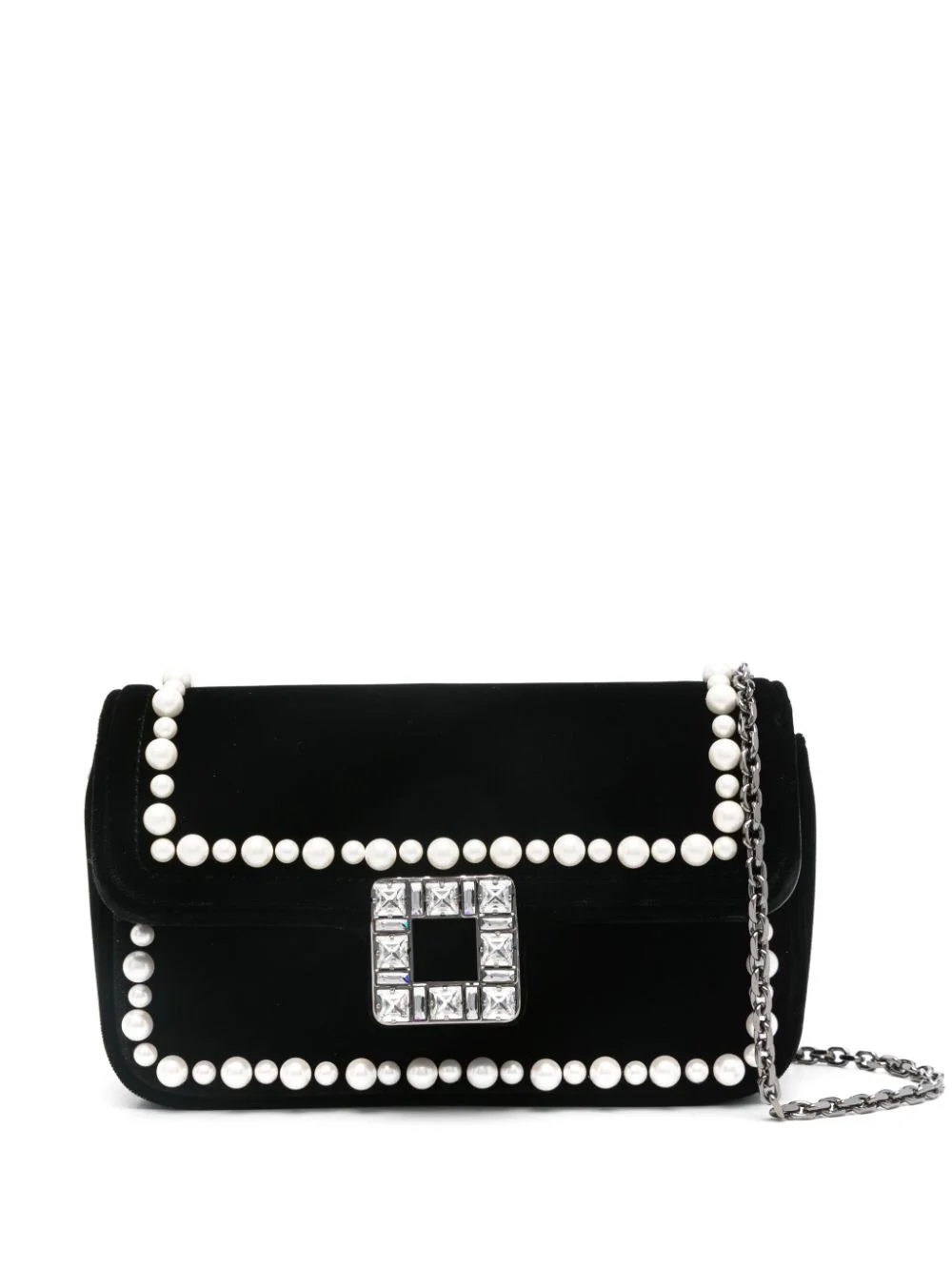 Roger Vivier Women Jeu De Fille Velvet Clutch - 1