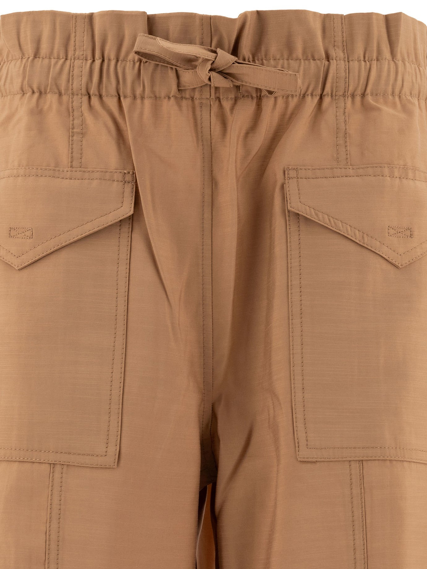 Ganni Women Light Slub High Waist Pocket Pants - 3