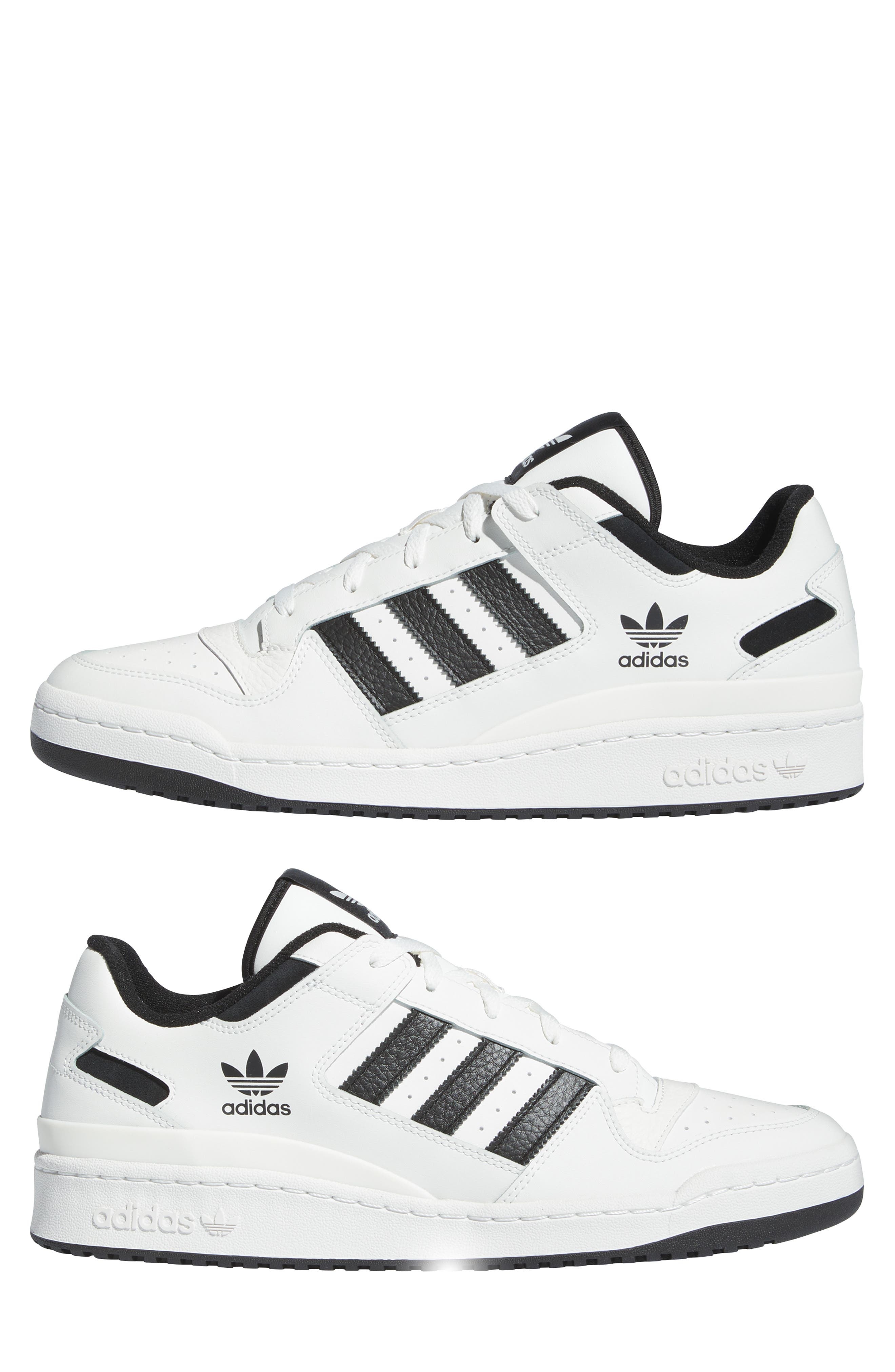 adidas Forum Low CL Sneaker in White/Black/White at Nordstrom - 7