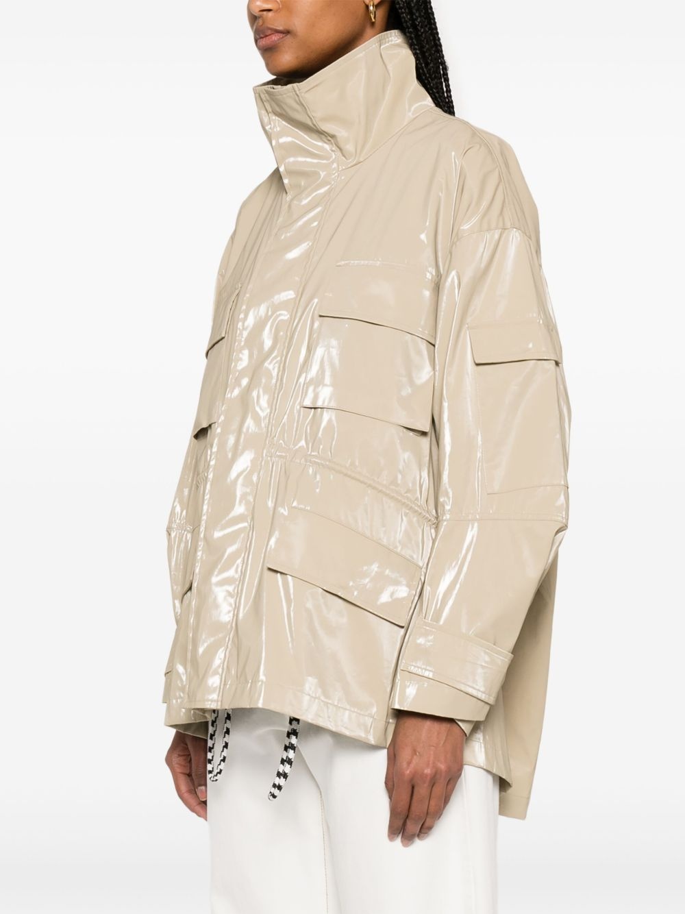 glossy cotton jacket - 3