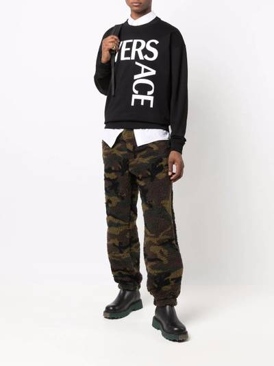 VERSACE camouflage fleece trousers outlook