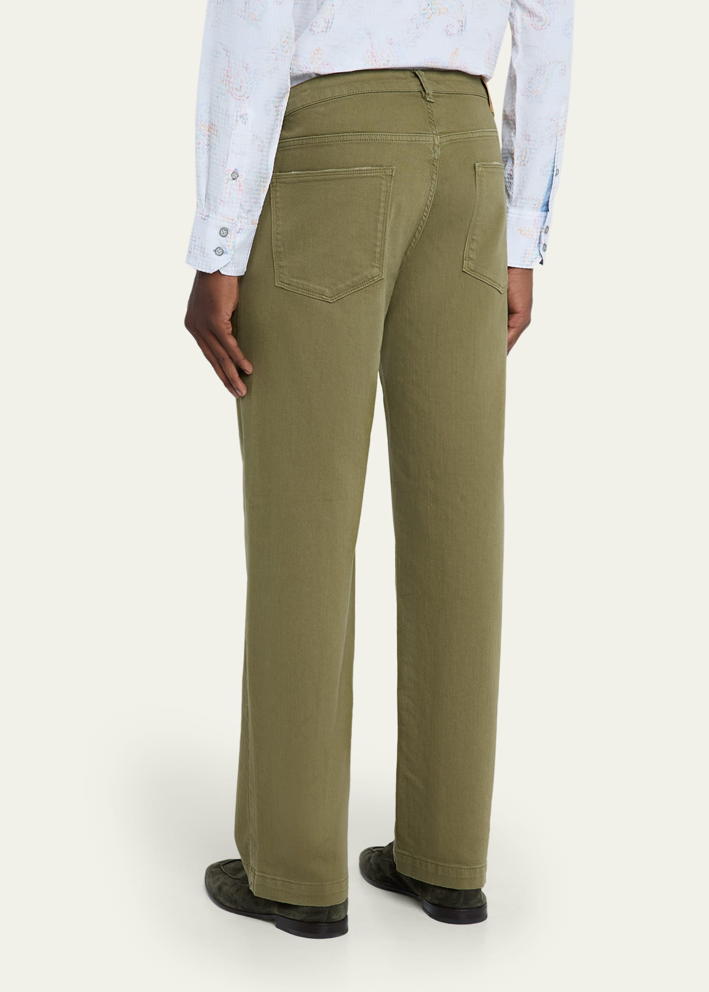 Men's Straight Fit Five-Pocket Pants - 3