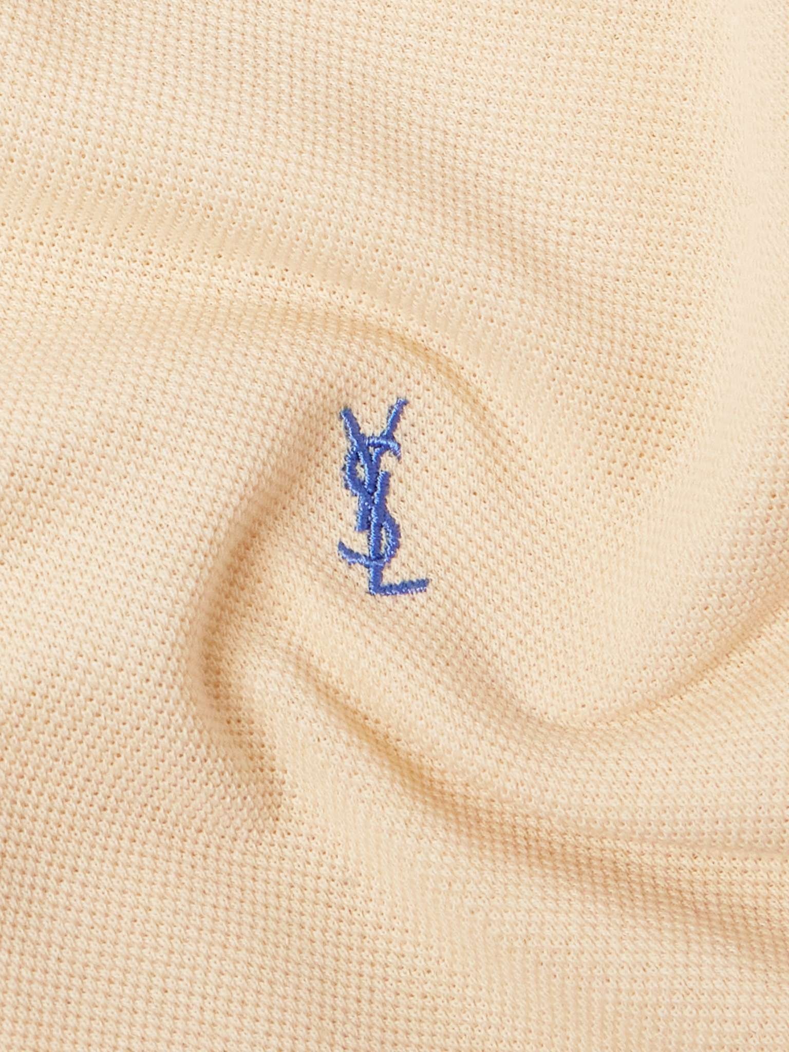 Logo-Embroidered Cotton-Piqué T-Shirt - 4