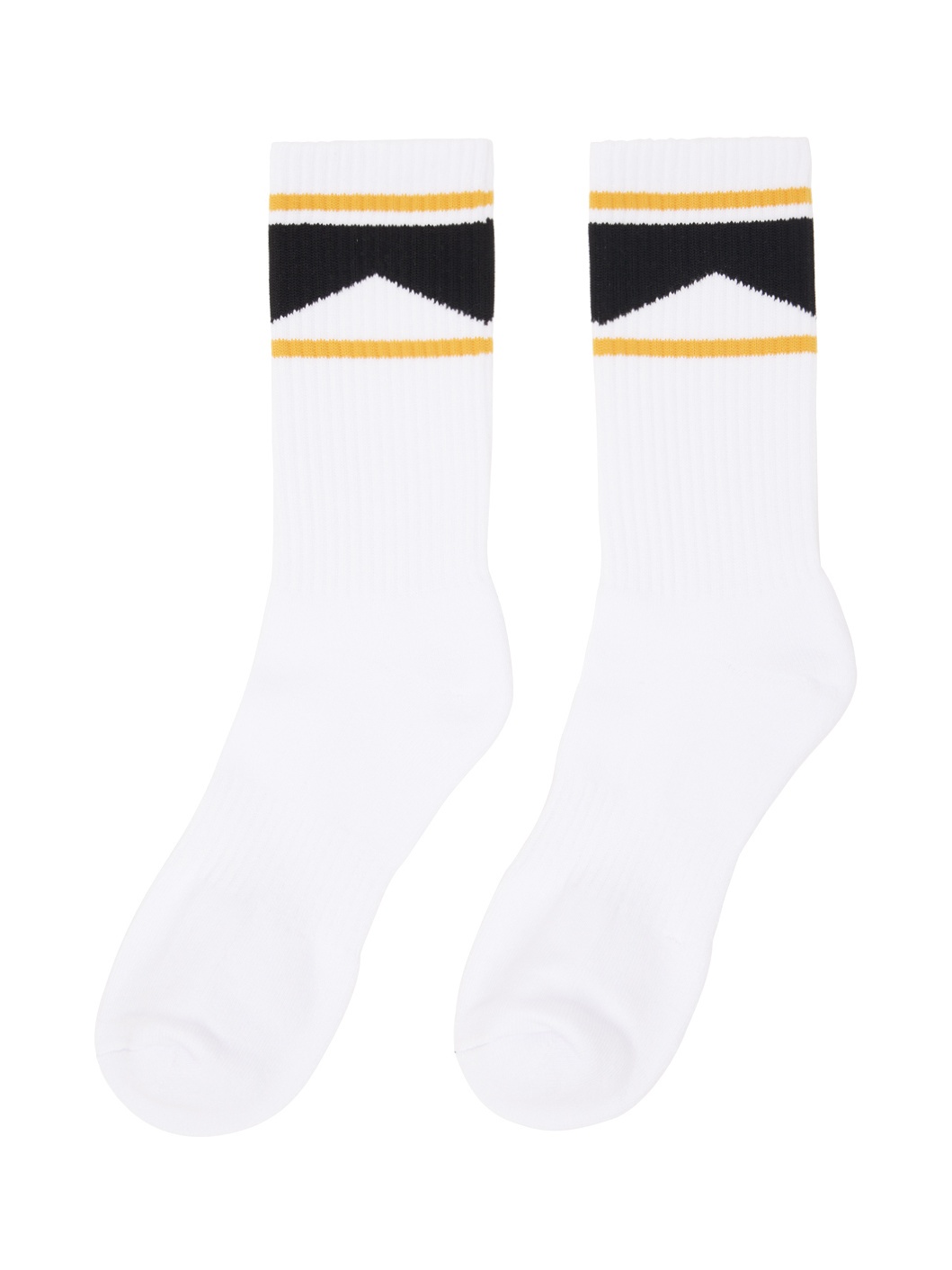SSENSE Exclusive White Chevron Logo Socks - 2